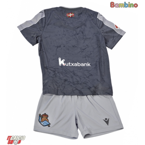 Real Sociedad Seconda Maglia Bambino 2025-26 Manica Corta (+ Pantaloni corti)